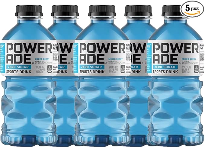 Powerades Zero (28 oz 5 pk Berry)