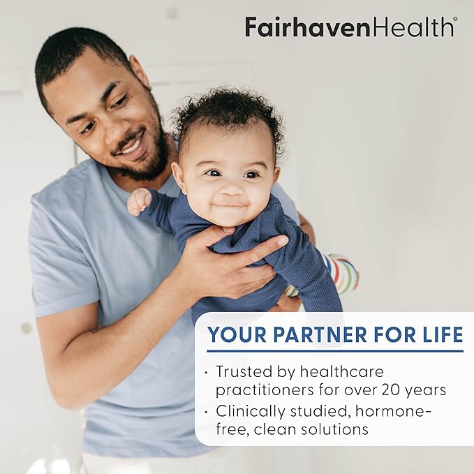 Fairhaven Health 3 Month Supply FertilAid for Men Prenatal Male Fertility Supplement | Count and Motility Support Pre Conception for Him | Fertility Support Includes Zinc and Folate | 90 Capsules
