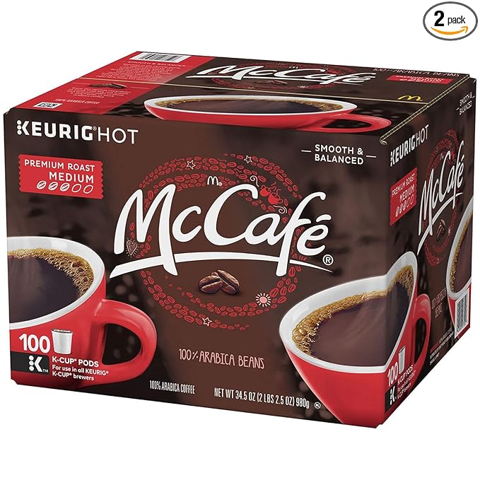 McCafe Premium Roast Coffee (100 K-Cups) (2 Pack)