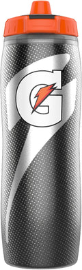 Gatorade Insulated Squeeze Bottle Black 30oz+Gatorlyte Powder Variety Pack (FLAVORS) Makes 20 Fl Oz (Pack of 18)