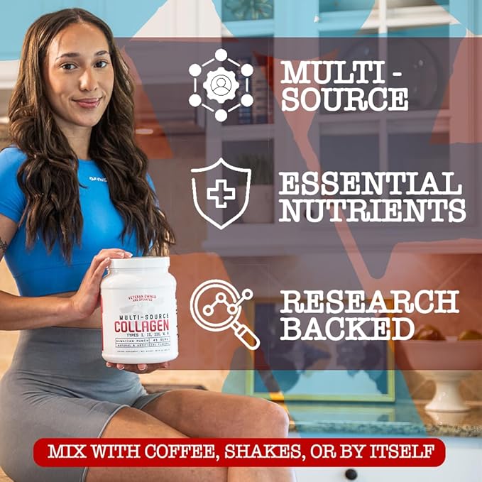Multi-Source Collagen Promotes Hair Skin and Nail Health (French Vanilla)
