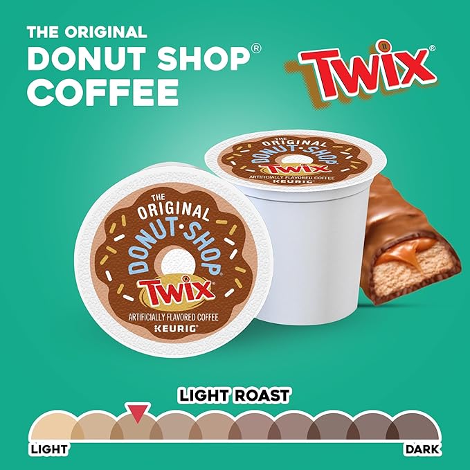The Original Donut Shop TWIX Coffee Keurig Single Serve K-Cup Pods 60 Count (6 Packs of 10)