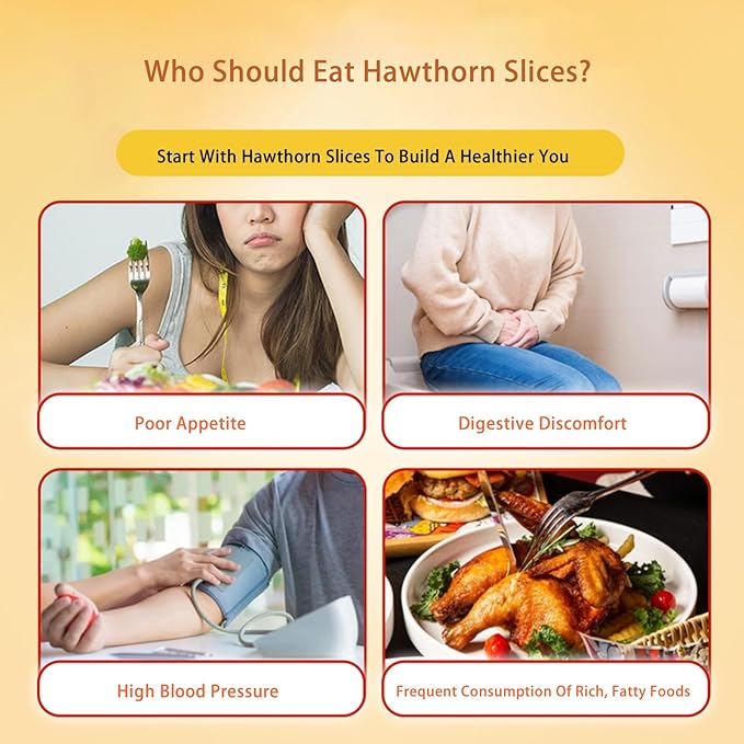 2 Bottles Dried Hawthorn BerriesHawthorn SlicesHollow Round Fresh HawthornsPure Natural Hawthorns Tea for Tea and Snacking - 500g/1.1lb