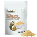 Sunfood Superfood Organic Gelatinized Maca Root Powder - Pure Raw Maca Powder for Women &amp Men Use in Coffee or Smoothie Certified USDA Organic Non-GMO Vegan Gluten Free Earth Kosher - 8 oz B