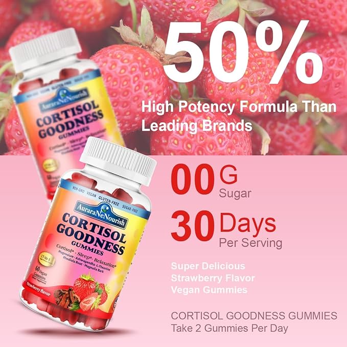 2 Pack Multi Collagen Peptides Gummies + Cortisol Detox Gummies for Women Men Vegan Non GMO Sugar Free
