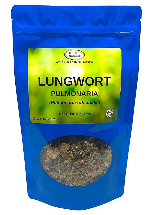 Lungwort Tea Herbal Infusion Pulmonaria Value Zip Lock (150g) Respiratory Support Tea