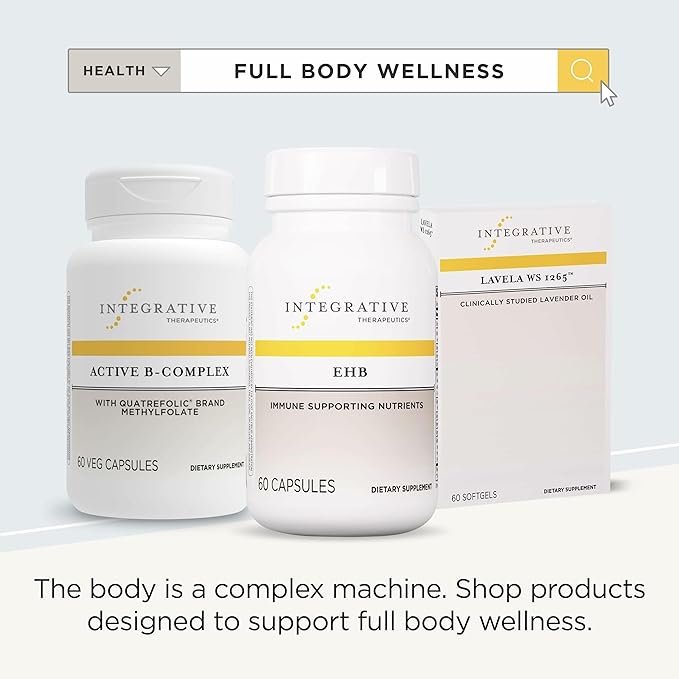 Integrative Therapeutics EHB - Immune Support Supplement with Vitamins A C &amp B6* - Mineral Support with Zinc - Dairy-Free &amp Gluten-Free - 60 Capsules (20 Servings)