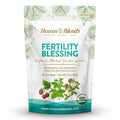 Heaven Blends Fertility Blessing Tea for Women – Red Raspberry Leaf Peppermint Chaste Tree Berry (Vitex) Red Clover Nettle &amp Licorice – USDA Organic Caffeine-Free Sugar-Free 30 Sachets