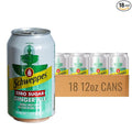 Schweppes Zero Sugar Ginger Ale - Refreshing Crisp Delicious - 18 12oz Cans
