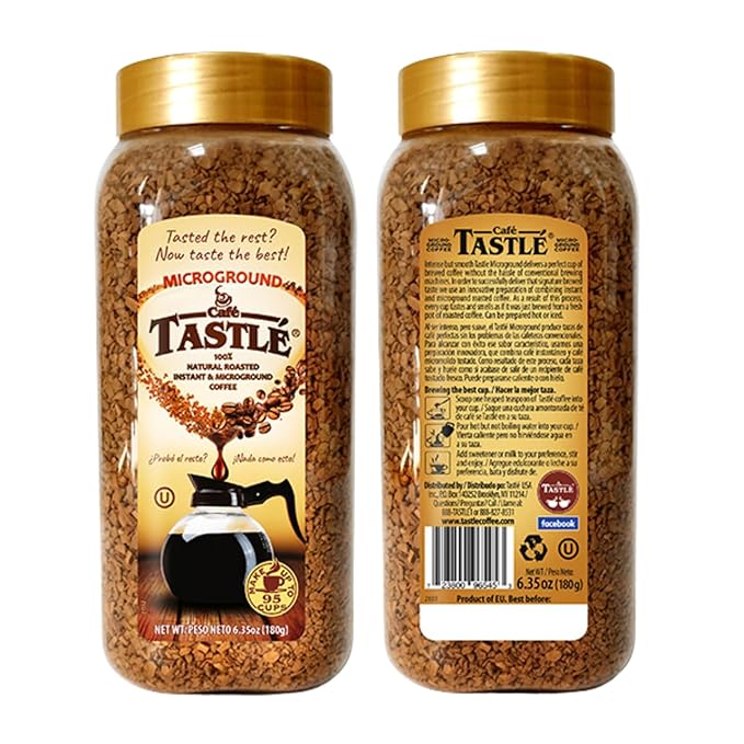 Café Tastlé Supremo Blend Solo Delight Microground 3 Jars of 6.35oz (19.05 Oz)