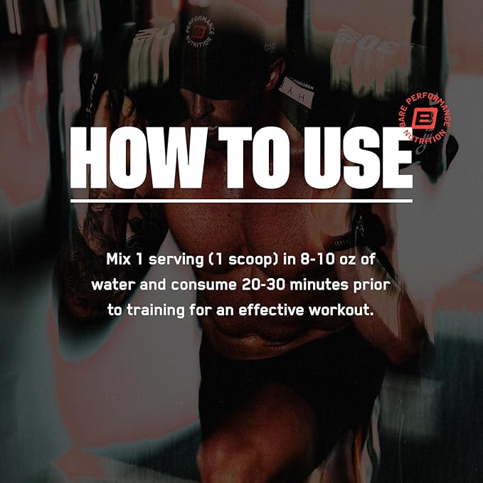 BARE PERFORMANCE NUTRITION BPN Flight Pre Workout Supports Energy and Mental Focus Improved Endurance &amp Muscle Pumps with CarnoSyn® Beta Alanine Mango 30 Servings