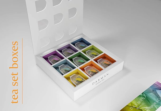 Armenian Herbal Tea Premium Collection – 27 Tea Bags Featuring 9 Distinct Wild Mountain Herb Blends | Carefully Curated Selection of Wild Thyme Mint Pomegranate Chamomile Lavender Rose Petals &am
