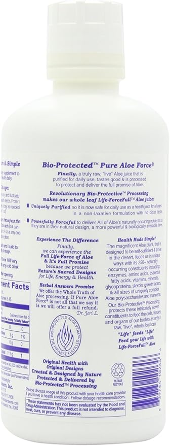 Herbal Answers Pure Aloe Force 32 Fl Oz