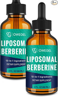 Liposomal Berberine HCL Liquid Drops – Advanced 12-in-1 Herbal Formula with Ceylon Cinnamon Bitter Melon Green Tea &amp More – 4 Fl Oz