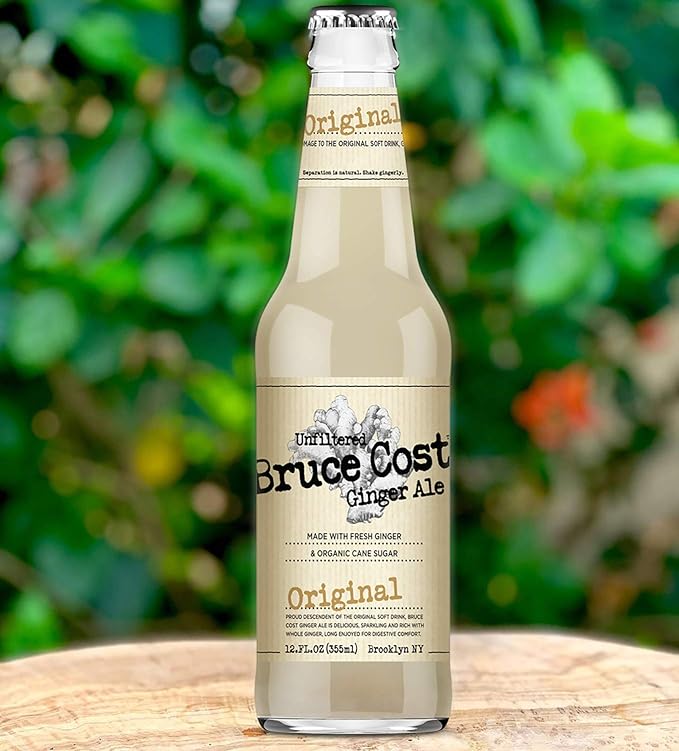 Bruce Cost - Unfiltered Ginger Ale - Original - 12 oz (12 Glass Bottles)