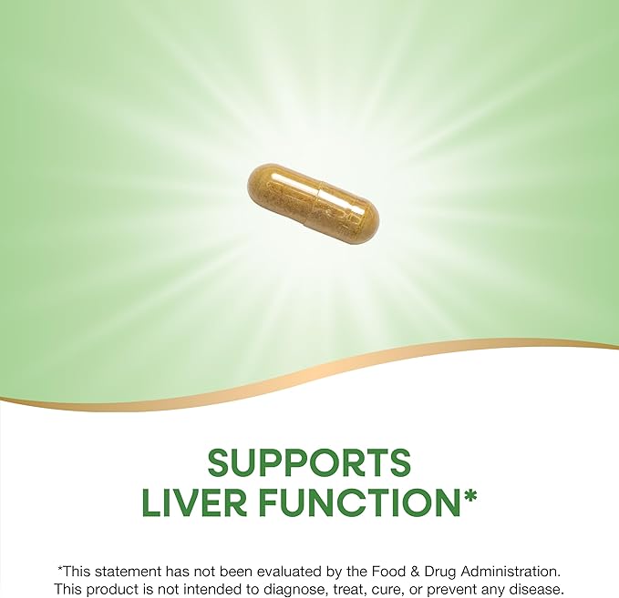 Nature's Way Thisilyn with Standardized Milk Thistle Extract Supports Liver Function* Silymarin Vegan 100 Capsules (Packaging May Vary)