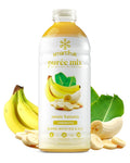 Smartfruit Sunny Banana + Oat Fiber – 100% Real Fruit Purée with Banana Apple &amp Pineapple – Great for Smoothies Juice Yogurt Cocktails Teas &amp More – High in Vitamin A – 48oz