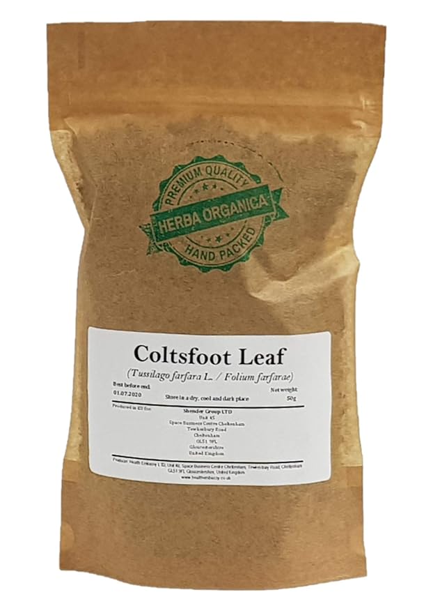 Herba Organica Coltsfoot Leaf - Tussilago Farfara L - Herbal Tea (50g)