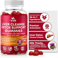 VVNaturals Sugar-Free 26-in-1 Liver Cleanse Detox &amp Repair Fatty Liver Formula Gummies 3000mg Blend of Glutathione Silymarin Milk Thistle Choline TUDCA | Liver Detox Gummies - 60 Vegan Ct
