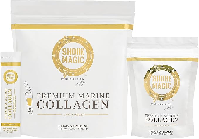 Shore Magic Marine Collagen Powder 14 Servings + 28 Daily Packets Bundle