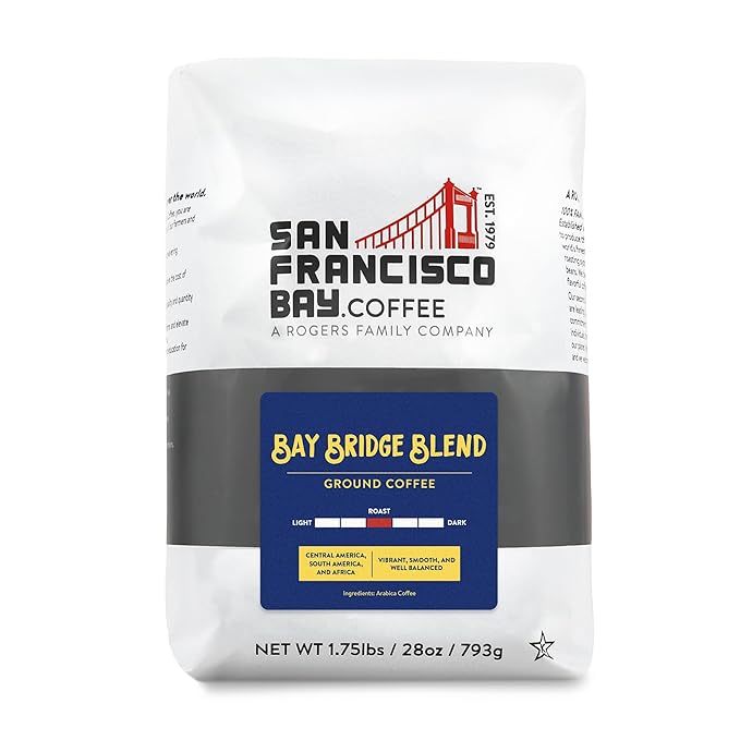 San Francisco Bay Ground Coffee – Bay Bridge Blend (28oz Bag) Medium Roast
