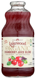 LAKEWOOD JUICE CRANBERRY BLEND ORG 32FO
