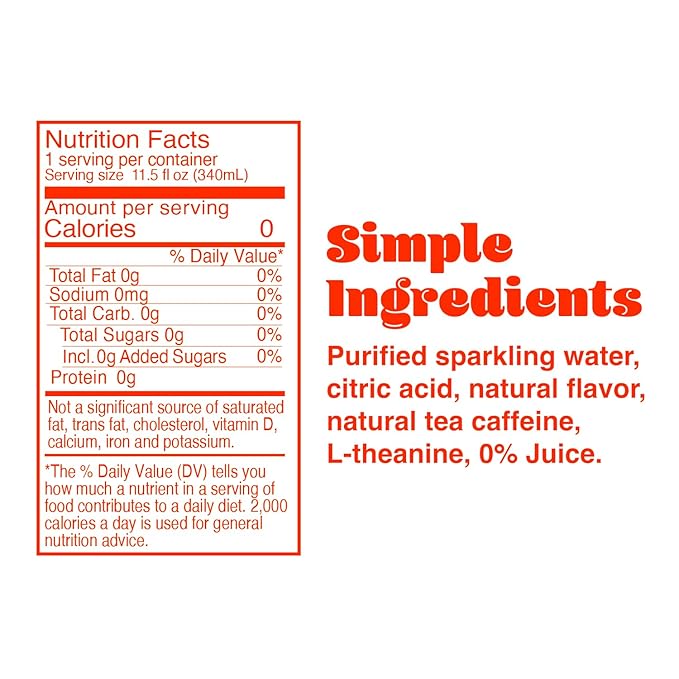 Phocus Energy Boost Blood Orange &amp Strawberry Kiwi Bundle | 11.5 Fl oz (Pack of 24) | No Sugar | 75mg Caffeine + L-Theanine | 0 Calories