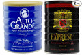 Alto Grande Super Premium Medium-Dark Ground Coffee 8.8 Ounce Canister and Garrido Expreso Dark Roast Coffee 10 Ounce Canister Arabica Puerto Rico Variety Bundle