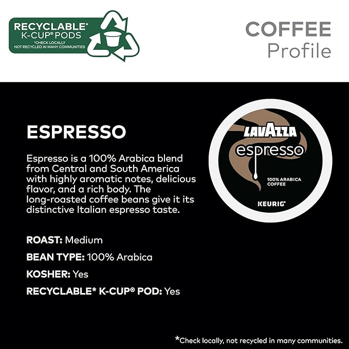Lavazza Coffee Variety Pack Keurig Single-Serve K-Cup Pods 60 Count