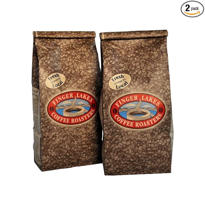 Finger Lakes Coffee Roasters Butterscotch Toffee Decaf Coffee Ground 16-ounce bags (pack of two)