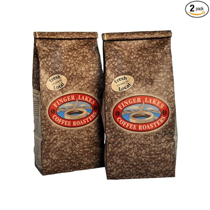 Finger Lakes Coffee Roasters Mocha Java Blend Coffee Ground 16-ounce bags (pack of two)
