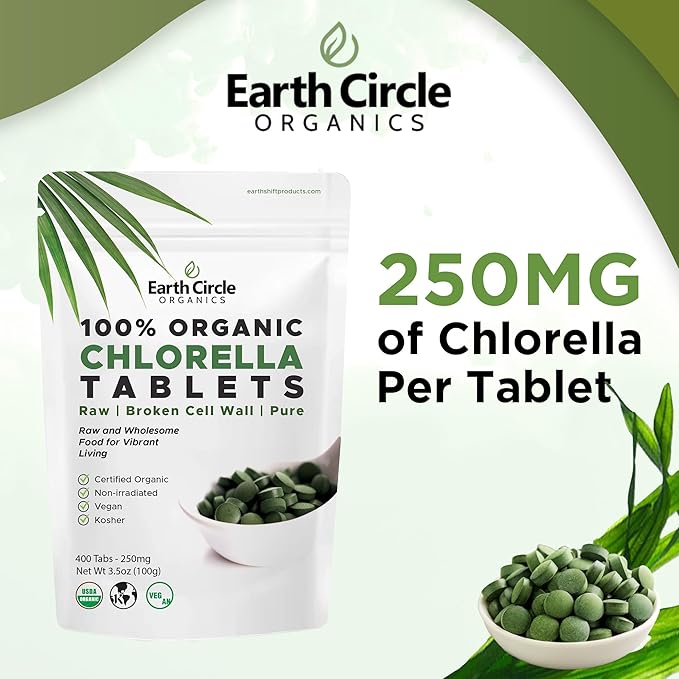 Coconut Water Powder (8oz) with Chlorella Supplement Bundle – Vegan Hydration &amp Wellness Support No Additives