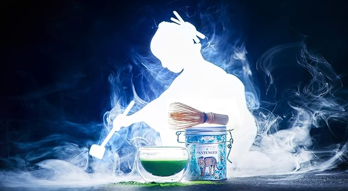 Organic Matcha Green Tea Powder | 3.5 OZ - 80 Servings | Latte &amp Smoothie Grade | Japanese - First Harvest - Stone Milled | By Pantenger