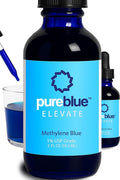 PureBlue Methylene Blue 1% USP Drops | Formaldehyde-Free Alcohol-Free Solution for Cognitive &amp Mitochondrial Support | Third-Party Tested Made in USA | 2 fl oz