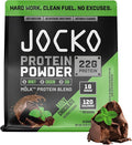 Jocko Fuel Whey Protein Powder Mint Chocolate 22g Protein Digestive Enzymes + Probiotic Blend No Sugar Added with Essential Amino Acids + Electrolyte Minerals 26 Servings