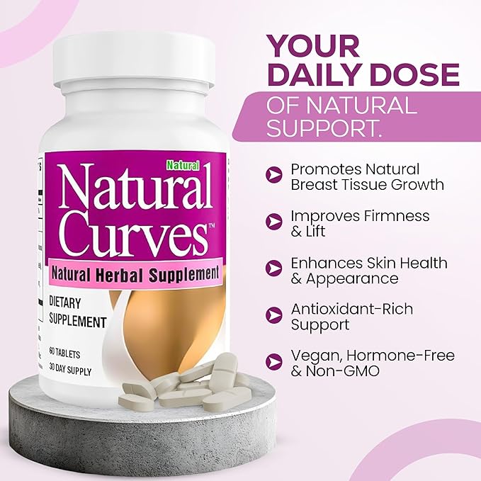 Breast Enhancement Supplement Herbal Bust Enhancer with Saw Palmetto Fenugreek Wild Yam Black Cohosh Vegan Non GMO 60 Capsules Fuller Firmer Bust Support for Women