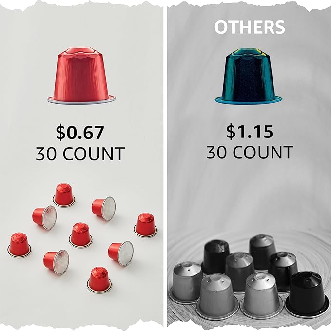 Cellini Caffè Intenso Aluminum Nespresso Pods 120 Count Dark Roast Coffee Capsules 100% Nespresso Original Machine Compatible Extra Strong
