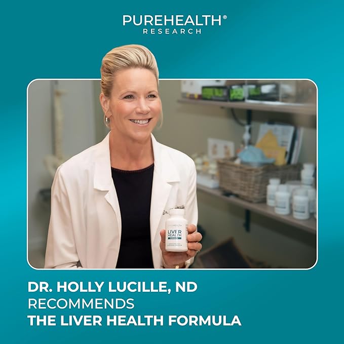 PUREHEALTH RESEARCH Liver Health – Liver Cleanse Detox &amp Repair with Artichoke Extract Milk Thistle Dandelion Root Turmeric Beet Root to Healthy Liver Renew with 11 Natural Nutrients 60 Capsu