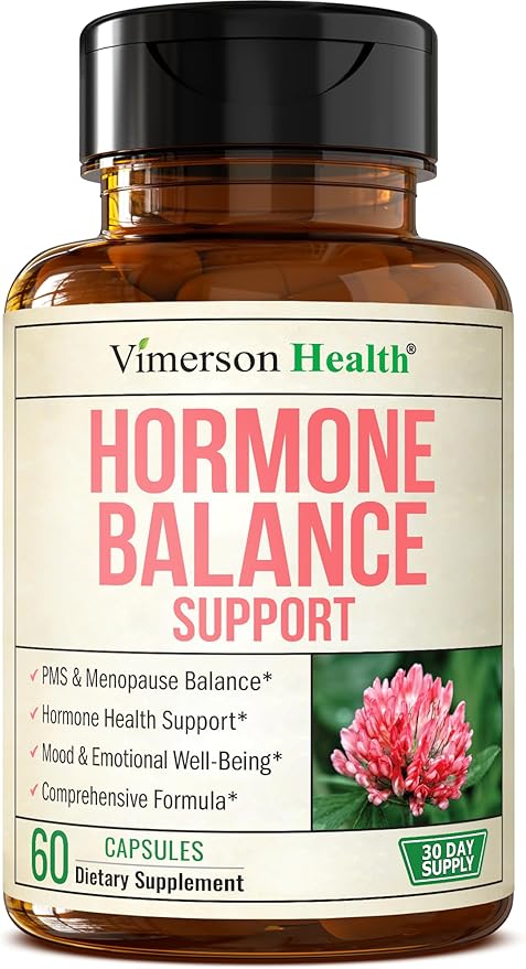 Hormone Harmony for Women with Black Cohosh Dong Quai &amp Red Clover – Natural Hormone Balance for Women of All Ages – Supports PMS Menopause &amp Mood – Women’s Hormone Balance Supplement – 60 C