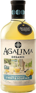 Agalima Organic Authenic Sweet &amp Sour Drink Mix All Natural 1 Liter (33.8 Fl Oz) Glass Bottle Individually Boxed