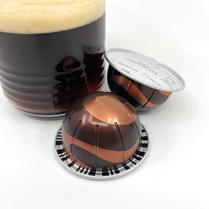 Rich Chocolate Coffee Pods Coffee &amp Espresso Capsules Pods Brews 230ml / 7.77 Ounce- 10 pods Pack of 1(10 Rich Chocolate)