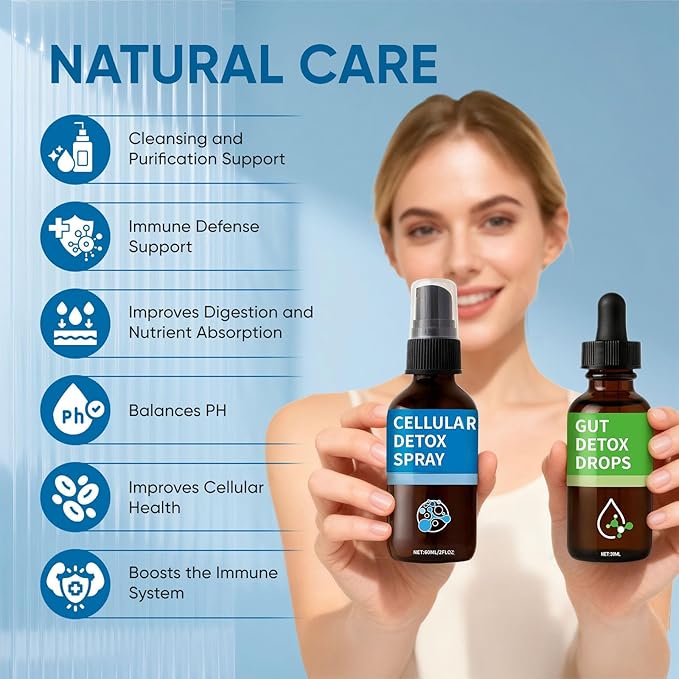 Zeolite Detox Pack Zeolite Drops for Detox &amp Cleanse Clinoptilolite Drops &amp Spray for Heavy Metal Support Gut Health for Adults