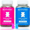 BEARVANA Top &amp Peach Support Combo Pack Multivitamin Gummies for Women | Includes Herbal Extracts &amp Essential Vitamins | Berry Flavor | 2-Pack (120 Gummies)