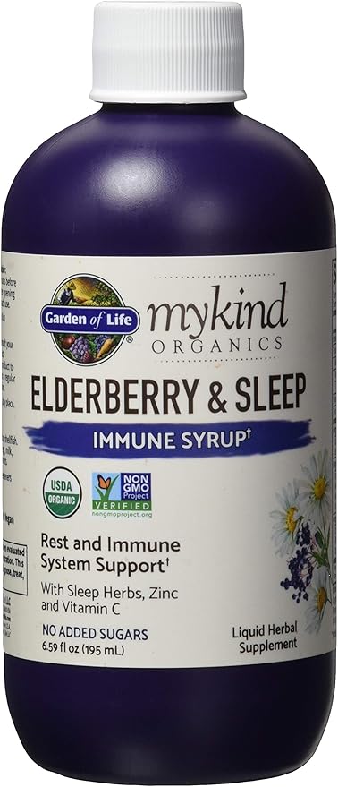 Garden of Life Organic Elderberry and Sleep Immune Syrup 6.59 FZ