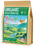 GLDNT Organic Decaf Green Tea Organic Decaffeinated Green Tea Loose leaf Delicate &amp Smooth Flavor Hot &amp Iced Tea 16 Ounce