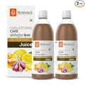 KRISHNA'S HERBAL &amp AYURVEDA Cholesterol Care Juice - 500 Ml (Pack Of 2) Contains Honey With Apple Cider Ginger Garlic Sugar Free Helps In Digestion Made In India 500 ml (Pack of 2)