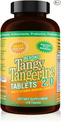 Youngevity Beyond Tangy Tangerine 2.0 Multi-Vitamin &amp Mineral Complex - Made with Natural &amp Whole Foods | 160000 ORAC | 120 Tablets - 2-Pack