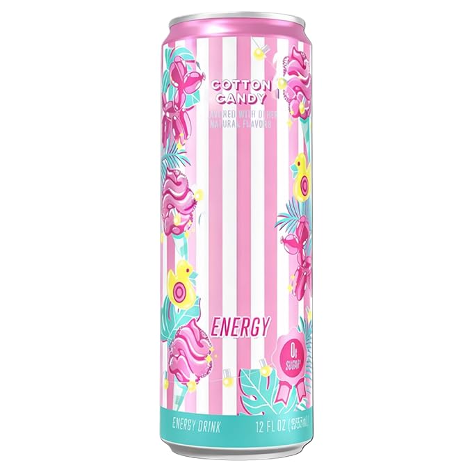 New Alanni Energy Drink Assorted 6 Pack – Cotton Candy Strawberry Sunrise Sherbet Swirl Flavors – Sweet Refreshing Powerful Energy Boost Drinks Zero Sugar Low-Calorie 12 fl oz Cans