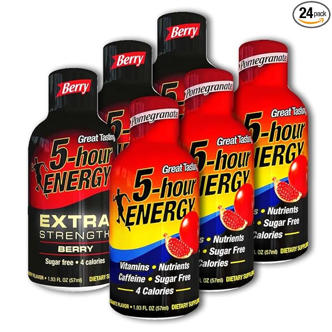 5 Hour Energy 12 Extra Strength Berry + 12 Pomegranate 24 Count
