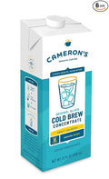 Cameron's Coffee Original Black Multiserve Cold Brew Coffee Concentrate Medium Roast 32oz (Pack of 6)